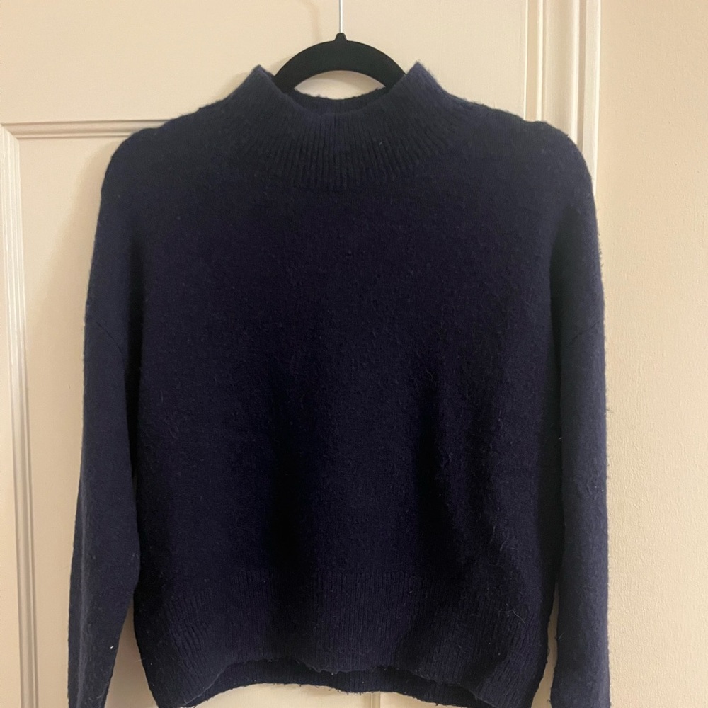 & other stories navy sweater size small